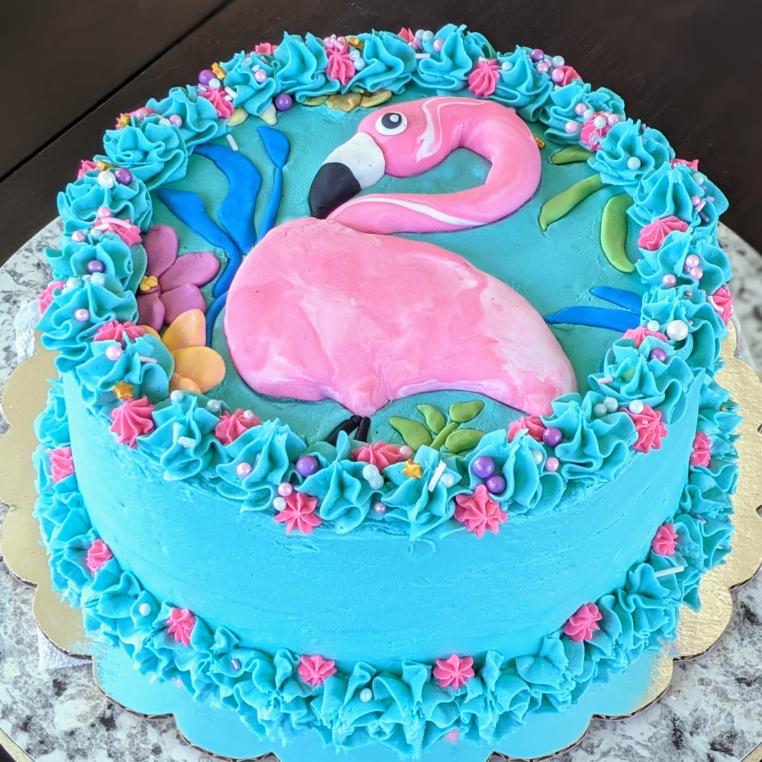 Flamingo cake